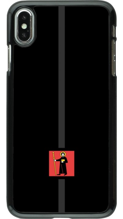 iPhone Xs Max Case Hülle - Kanton GL schwarz