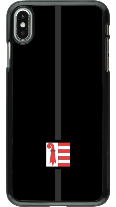 iPhone Xs Max Case Hülle - Kanton JU schwarz