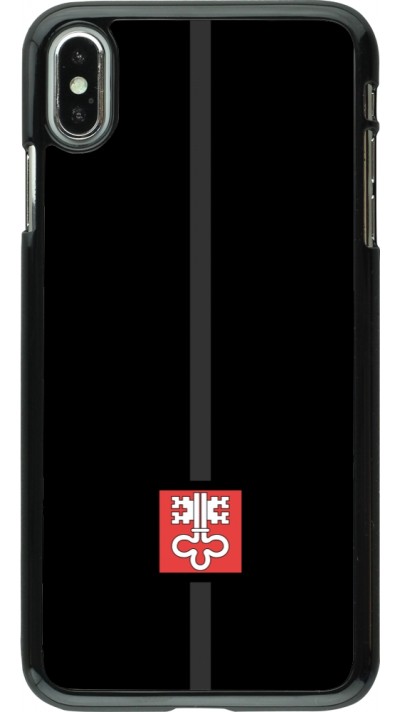 iPhone Xs Max Case Hülle - Kanton NW schwarz