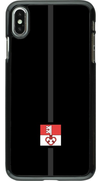 iPhone Xs Max Case Hülle - Kanton OW schwarz