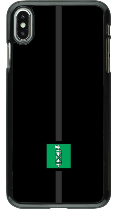 iPhone Xs Max Case Hülle - Kanton SG schwarz