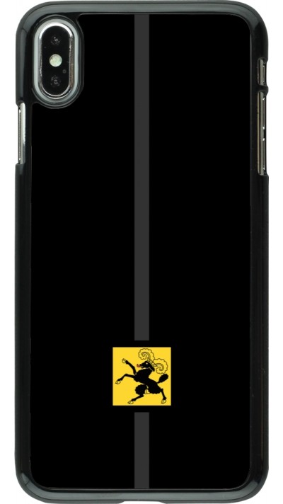 iPhone Xs Max Case Hülle - Kanton SH schwarz