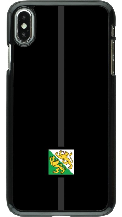 iPhone Xs Max Case Hülle - Kanton TG schwarz