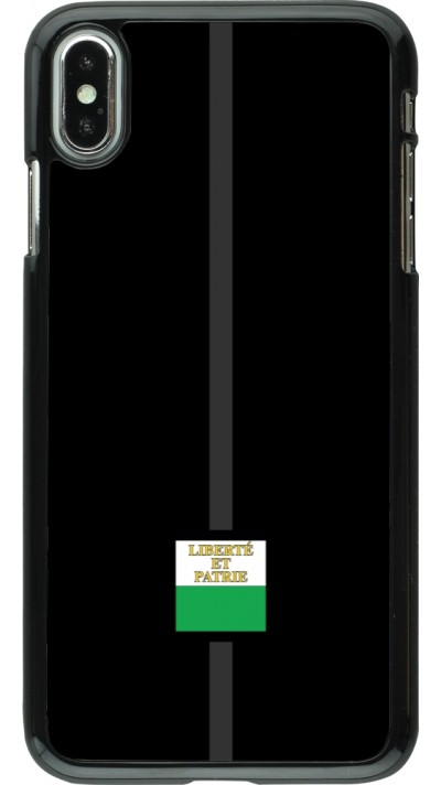 iPhone Xs Max Case Hülle - Kanton VD schwarz