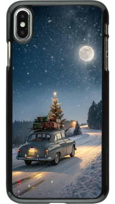 iPhone Xs Max Case Hülle - Christmas 25 Car with Tree Xmas