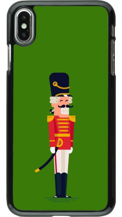 iPhone Xs Max Case Hülle - Christmas 25 Nutcracker Green