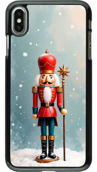 iPhone Xs Max Case Hülle - Christmas 25 Nutcracker Snow