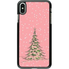 iPhone Xs Max Case Hülle - Christmas 25 Pink Tree