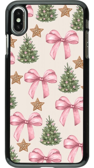 iPhone Xs Max Case Hülle - Christmas 25 Vintage Ribbons