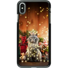 iPhone Xs Max Case Hülle - Christmas 25 Xmas Cat