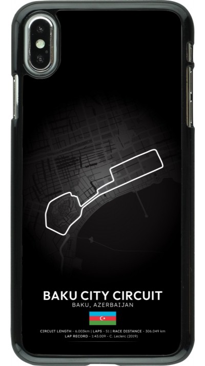 iPhone Xs Max Case Hülle - F1 Track 2025 Azerbaijan