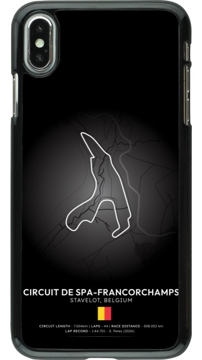 iPhone Xs Max Case Hülle - F1 Track 2025 Belgium