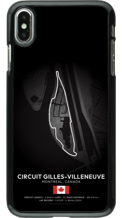 iPhone Xs Max Case Hülle - F1 Track 2025 Canada
