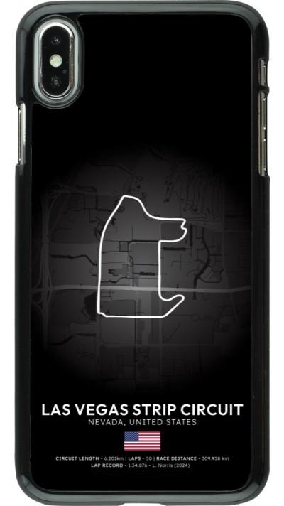 iPhone Xs Max Case Hülle - F1 Track 2025 Las Vegas