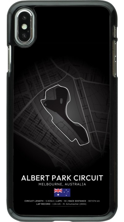 iPhone Xs Max Case Hülle - F1 Track 2025 Melbourne