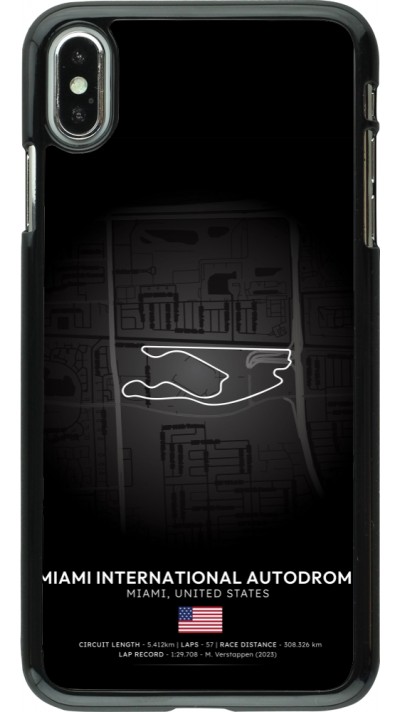 iPhone Xs Max Case Hülle - F1 Track 2025 Miami