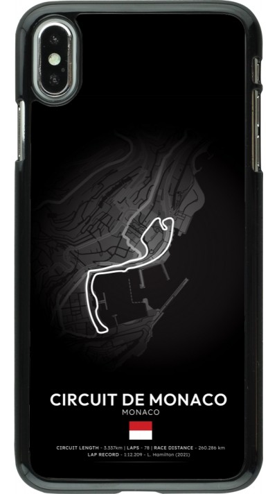 iPhone Xs Max Case Hülle - F1 Track 2025 Monaco