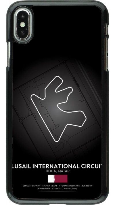 iPhone Xs Max Case Hülle - F1 Track 2025 Qatar
