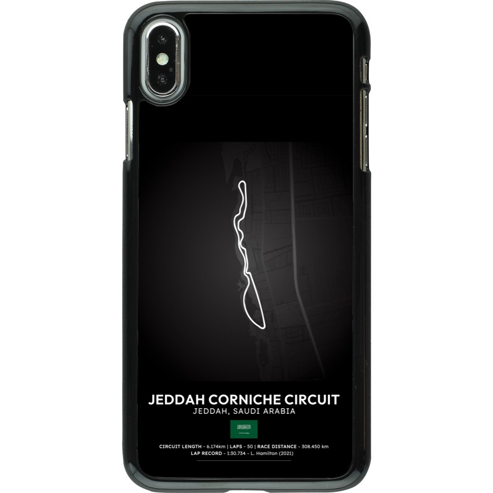 iPhone Xs Max Case Hülle - F1 Track 2025 Saudi Arabia