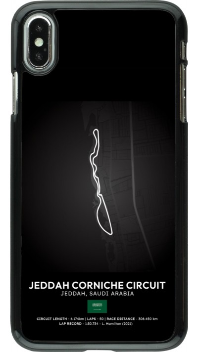 iPhone Xs Max Case Hülle - F1 Track 2025 Saudi Arabia