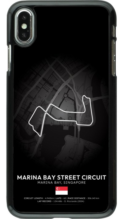 iPhone Xs Max Case Hülle - F1 Track 2025 Singapore