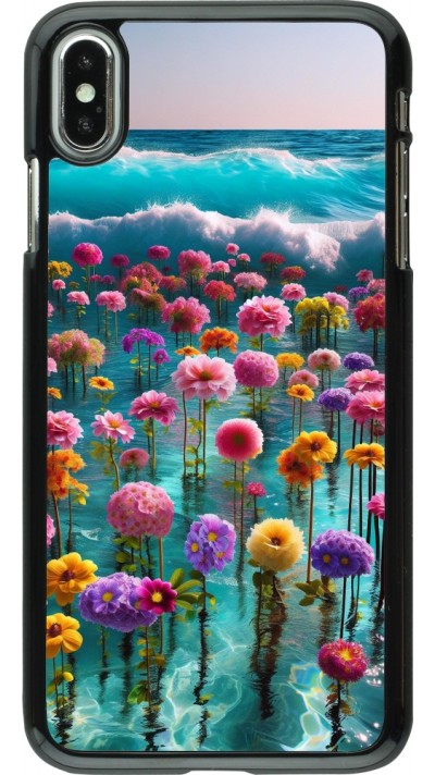 Coque iPhone Xs Max - Flower sea waves