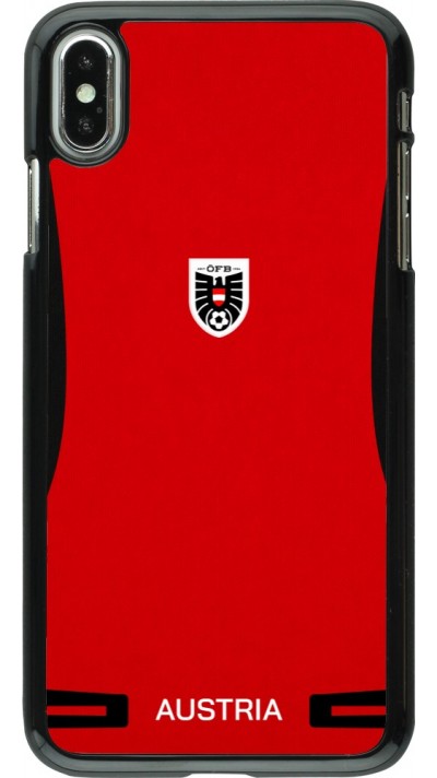 iPhone Xs Max Case Hülle - O?sterreich 2026 personalisierbares Fussballtrikot