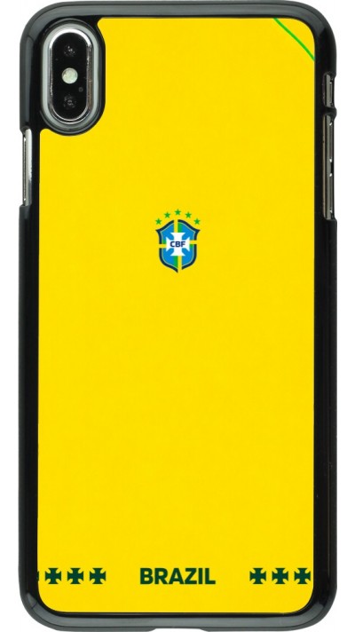 iPhone Xs Max Case Hülle - Brasilien 2026 personalisierbares Fussballtrikot
