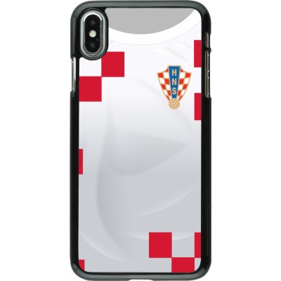 iPhone Xs Max Case Hülle - Kroatien 2022 personalisierbares Fussballtrikot