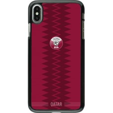 iPhone Xs Max Case Hülle - Qatar 2026 personalisierbares Fussballtrikot