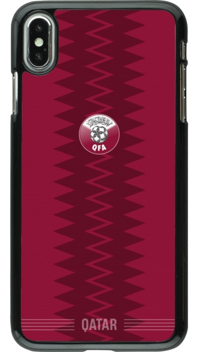 iPhone Xs Max Case Hülle - Qatar 2026 personalisierbares Fussballtrikot