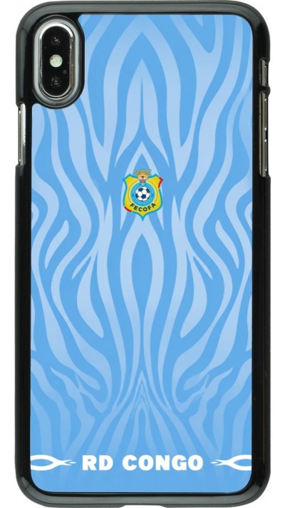 iPhone Xs Max Case Hülle - Demokratische Republik Kongo 2026 personalisierbares Fussballtrikot