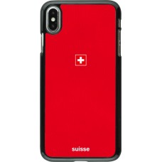iPhone Xs Max Case Hülle - Schweiz 2026 personalisierbares Fussballtrikot