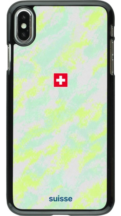 iPhone Xs Max Case Hülle - Schweiz Away 2026 personalisierbares Fussballtrikot