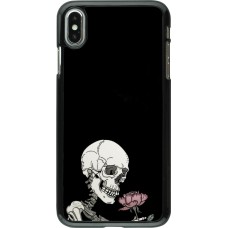 iPhone Xs Max Case Hülle - Halloween 2023 rose and skeleton