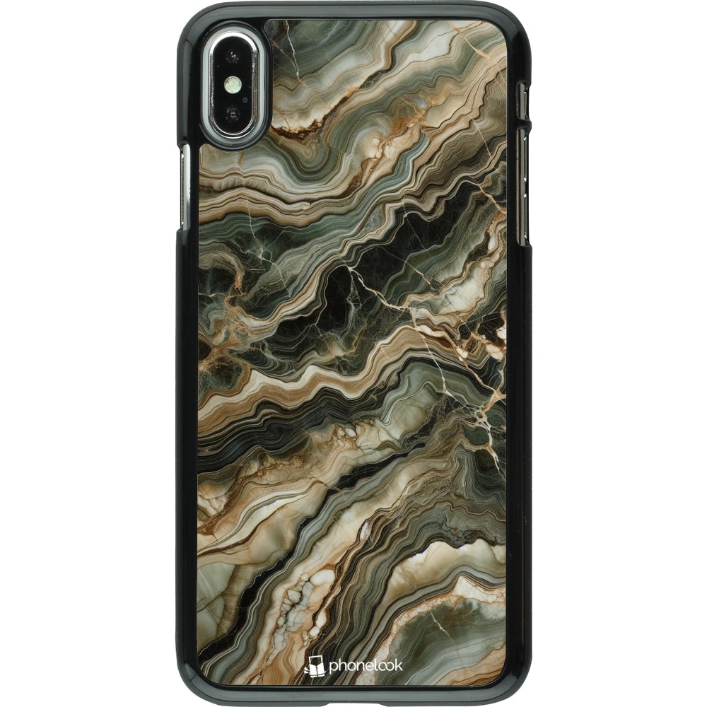 iPhone Xs Max Case Hülle - Oliv Marmor