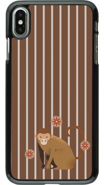 Coque iPhone Xs Max - Monkey with stripes Coque iPhone Xs Max - Monkey with stripes
