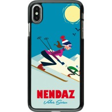 iPhone Xs Max Case Hülle - Nendaz Ski Downhill
