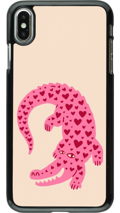 iPhone Xs Max Case Hülle - Pink crocodile 2026