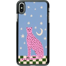 iPhone Xs Max Case Hülle - Pink leopard with stars 2026