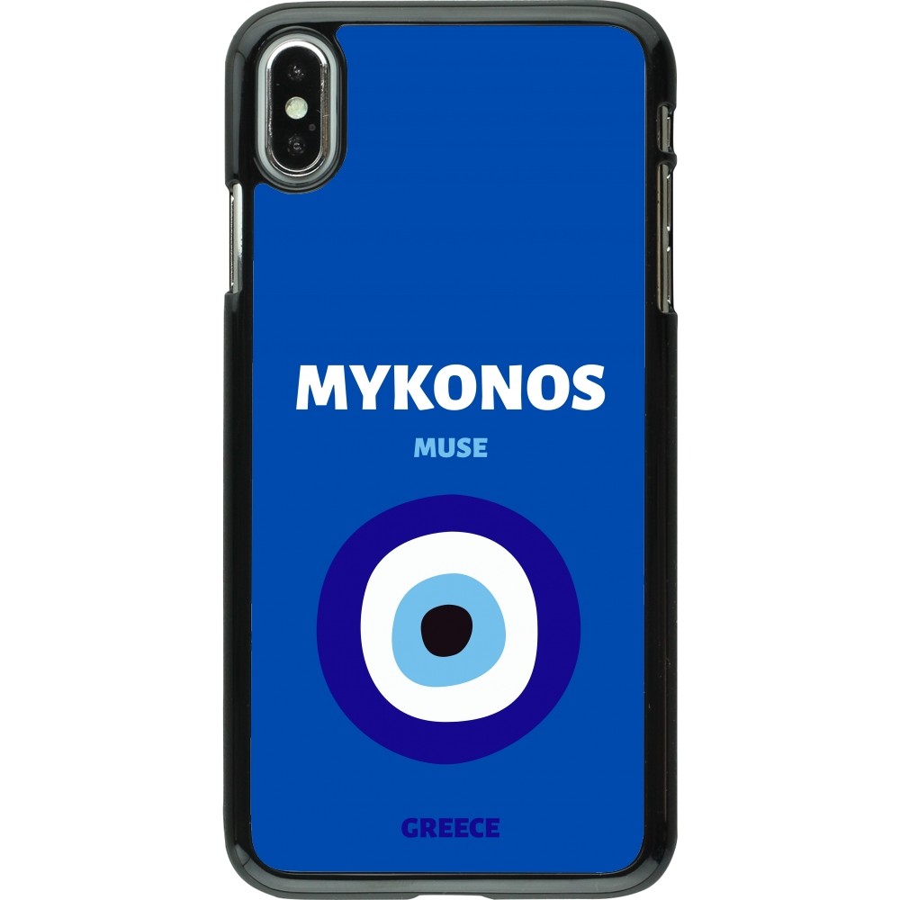 iPhone Xs Max Case Hülle - Pop Summer Destination Mykonos