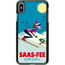 iPhone Xs Max Case Hülle - Saas-Fee Ski Downhill
