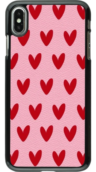 iPhone Xs Max Case Hülle - Saint Valentines Day 26 Pattern heart