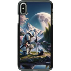 iPhone Xs Max Case Hülle - Samurai Katana Mond