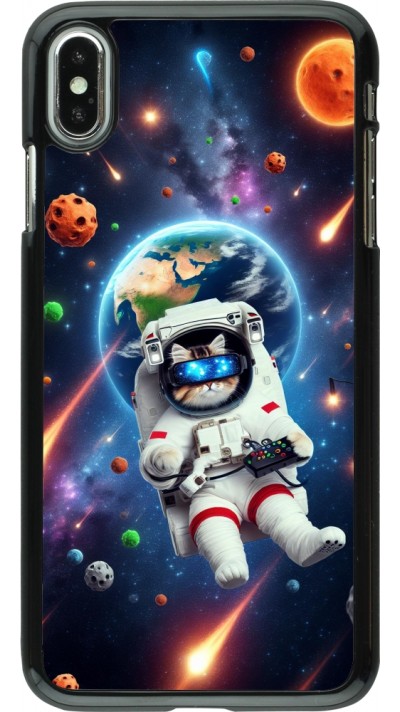 iPhone Xs Max Case Hülle - VR SpaceCat Odyssee