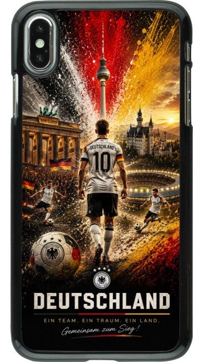iPhone Xs Max Case Hülle - Fussball Deutschland splash 2026