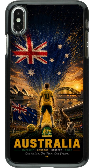 iPhone Xs Max Case Hülle - Fussball Australien splash 2026