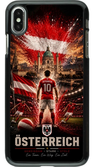 iPhone Xs Max Case Hülle - Fussball Österreich splash 2026