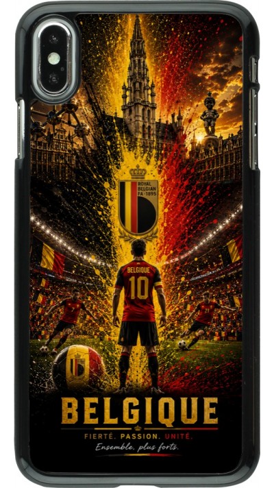 iPhone Xs Max Case Hülle - Fussball Belgien splash 2026