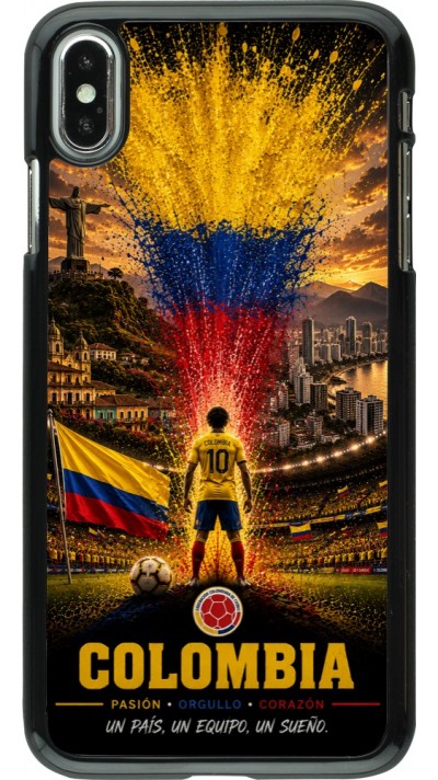 iPhone Xs Max Case Hülle - Fussball Kolumbien splash 2026